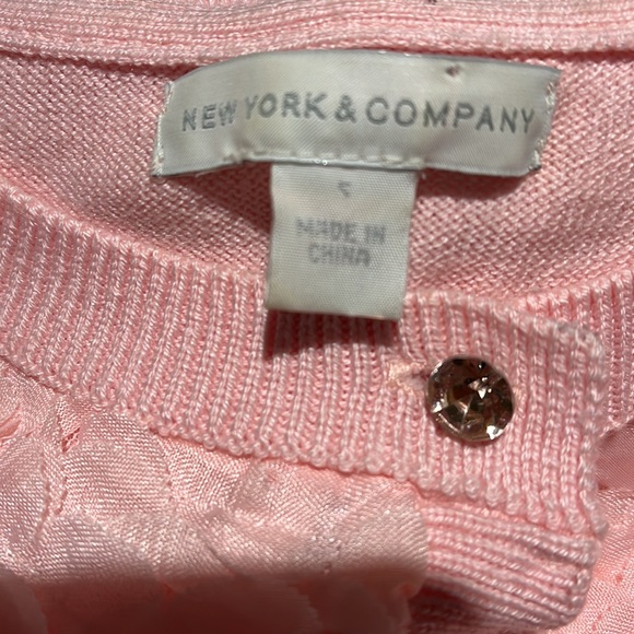 New York & Company Pink Floral Sweater - Picture 7 of 9